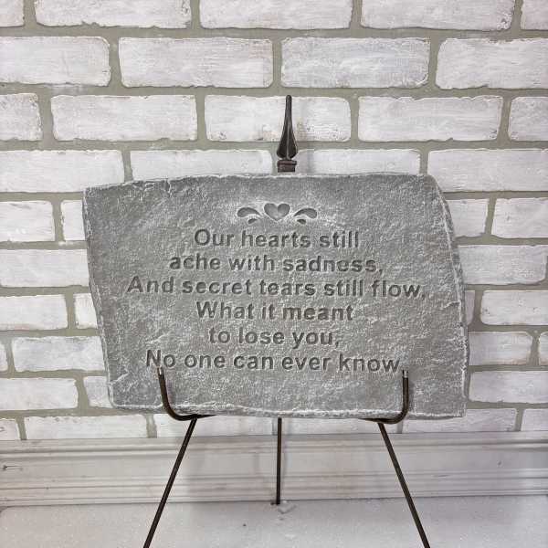 Our Hearts Still Ache Memorial Stone