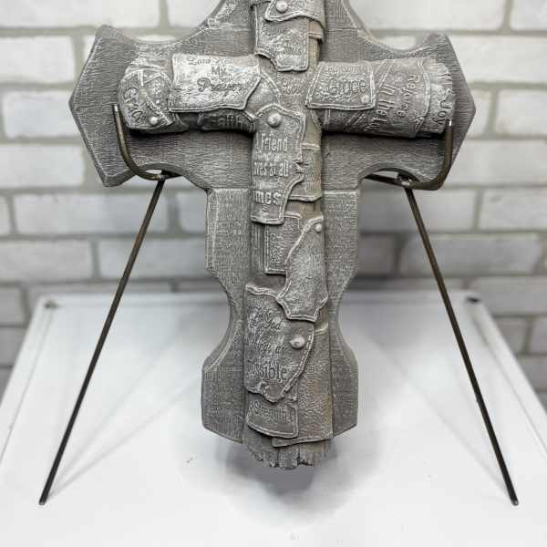 Patchwork Cross Garden Stone