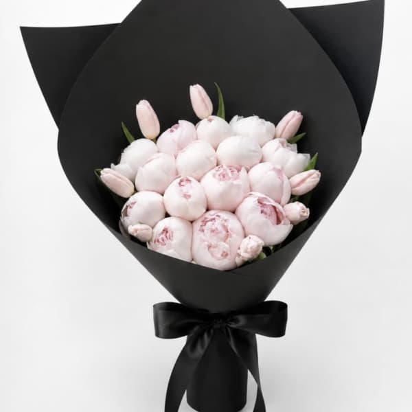 Blush Noir Peony:_Same Day Delivery