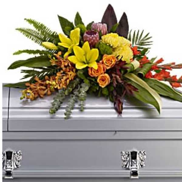 Island Memories Casket Spray