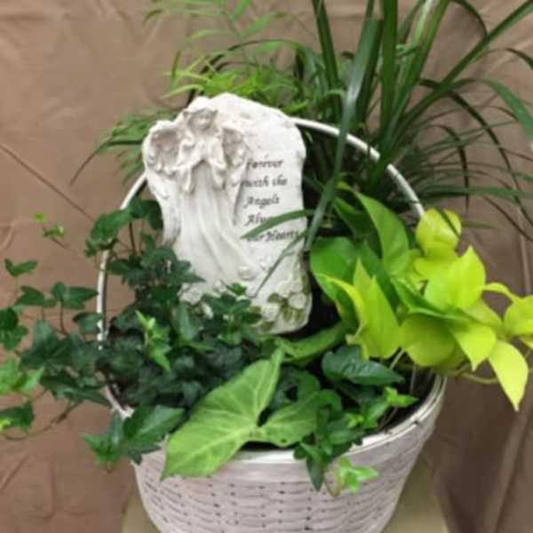 Forever With Angels Basket Garden