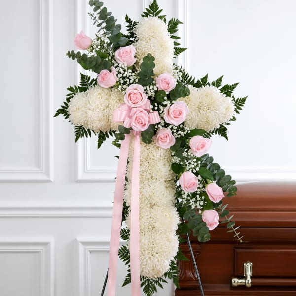 Classic Standing Cross ( Light Pink)