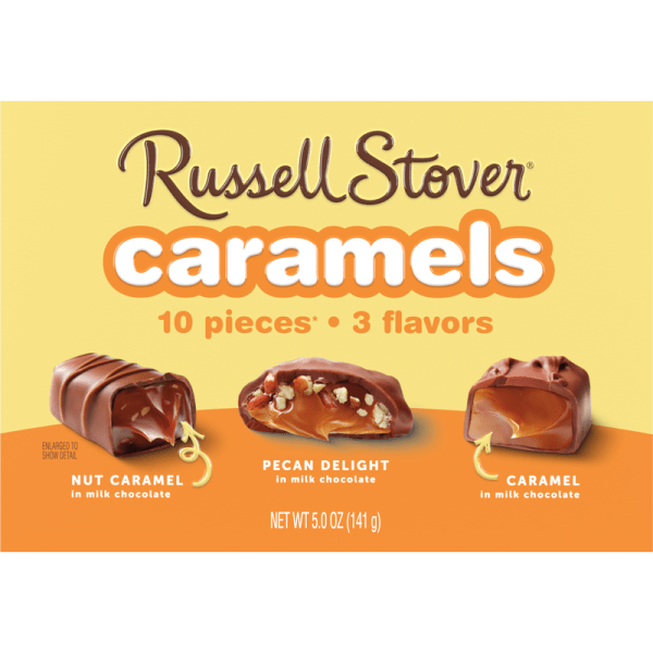 Russell Stover Caramels 10 pieces