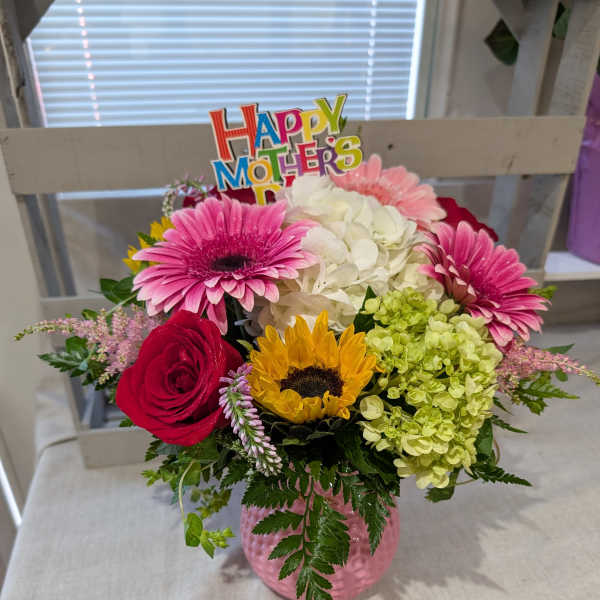 Mothers Day Knob Vase
