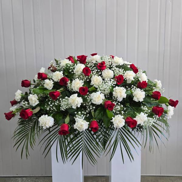 Passion and Peace Casket Spray
