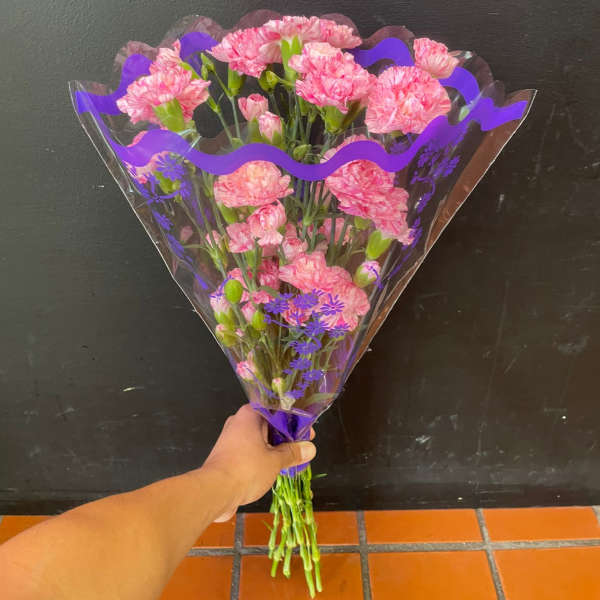 MOM'S DAY QUICK & THOUGHTFUL CARNATION BOUQUET