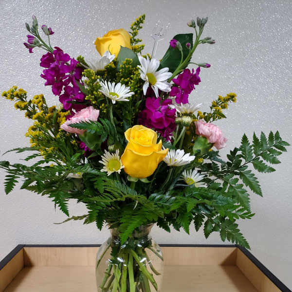 Roses, Stock, Daisies etc
