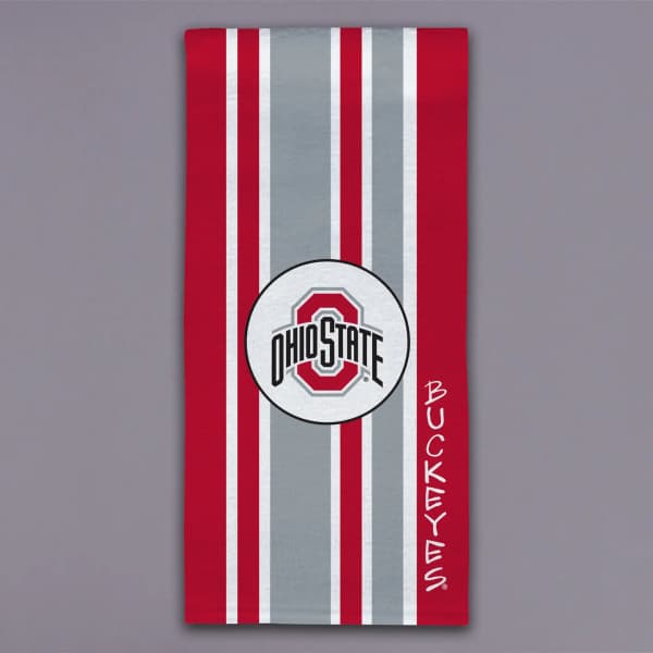 Ohio State Buckeyes striped gift bag with logo