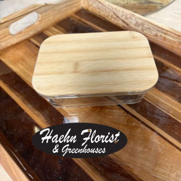 Bamboo Lid Glass Container