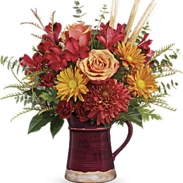 Fields Of Fall Bouquet Pitcher