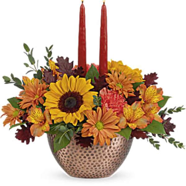 Autumn Copper Centerpiece