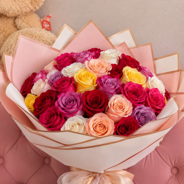 100 Wrap of roses