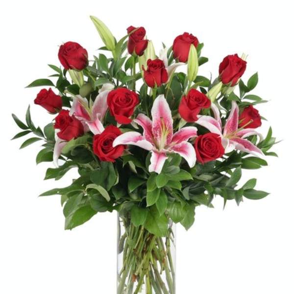 ROSES AND LILIES