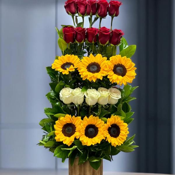 The Sunflower and Rose Lover