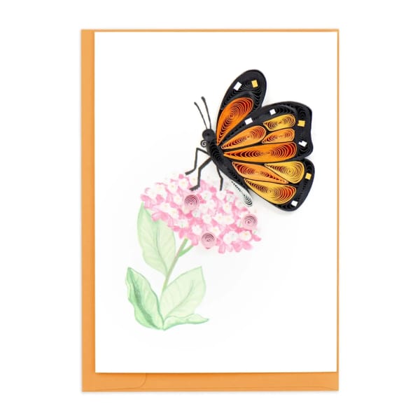 Mini Monarch Milkweed Greeting Card