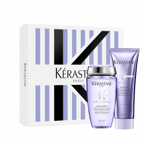 Kerastase hair care gift set with box, jar, and tube