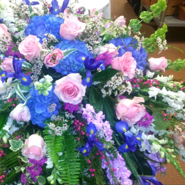 Springtime Memory Casket Spray