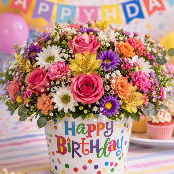 Birthday Burst Celebration Bouquet