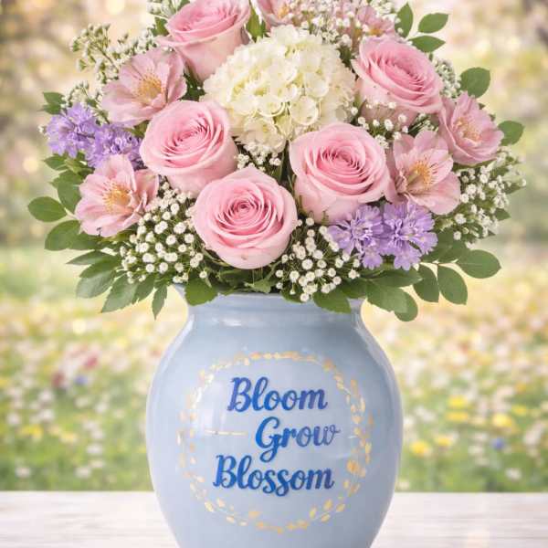 Spring Blush Garden Vase
