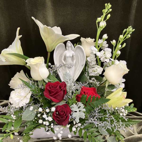 Angel in Flower garden