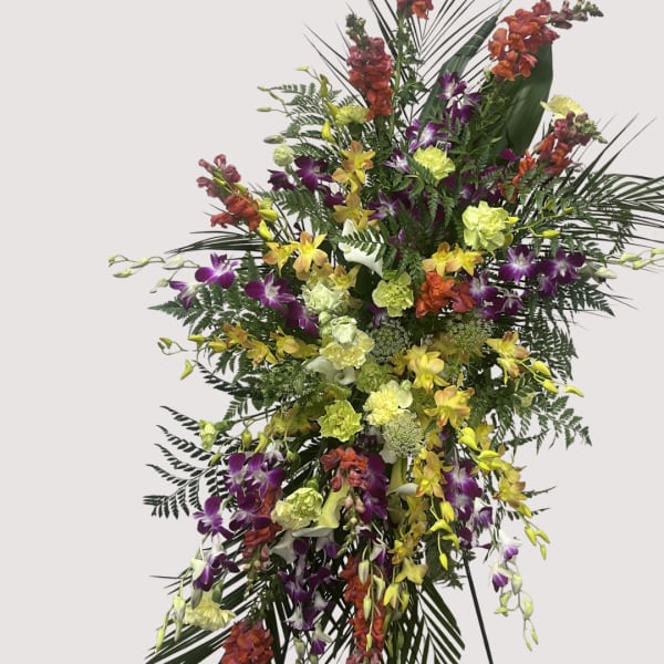Orchid Funeral Spray