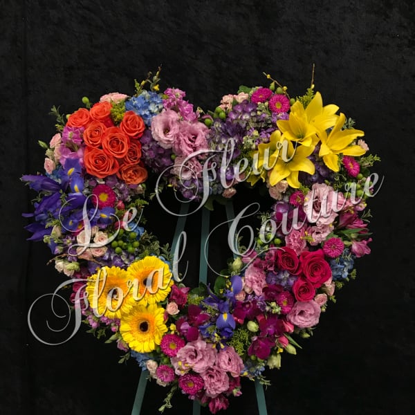 Floral Bounty Sympathy Heart