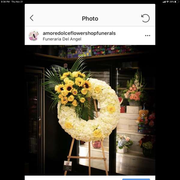 Sunflower wreath