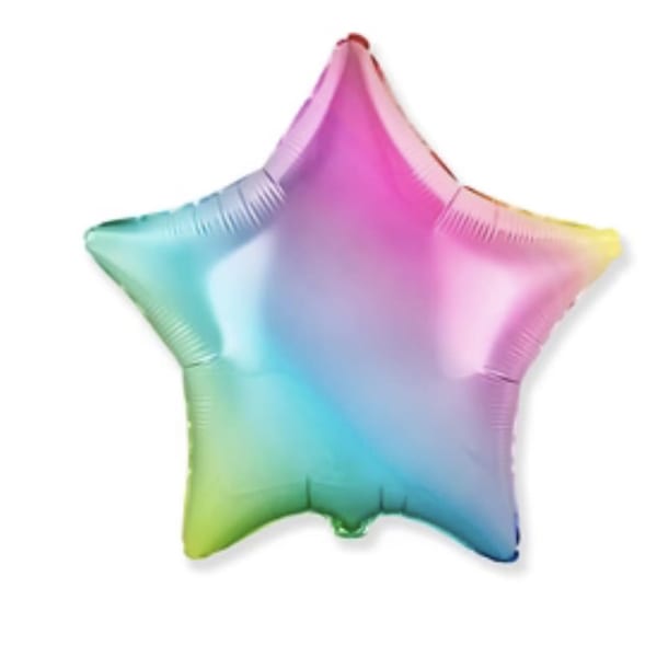Gradient Pastel Star Balloon