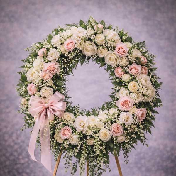 Blush Serenity Remembrance Wreath
