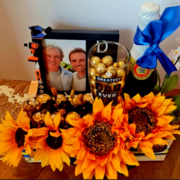 Golden Sunflower Dad Celebration Set