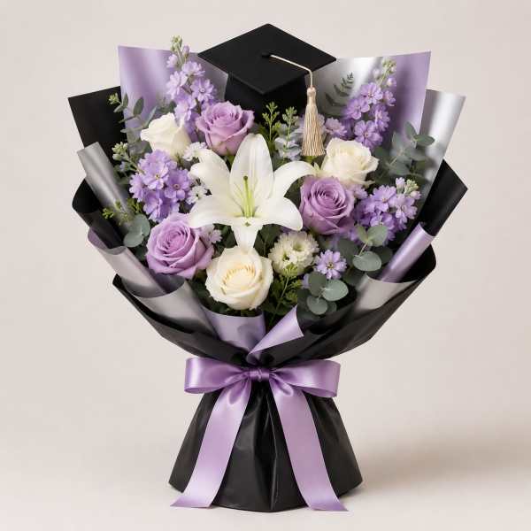 Lavender Luxe Graduation Bouquet
