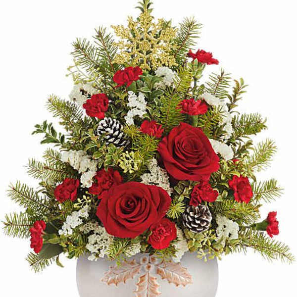 Teleflora's Winter Holly Tree Bouquet