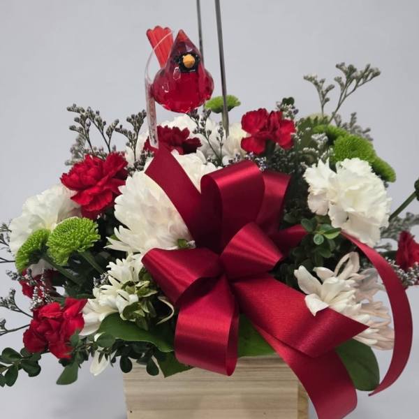Cardinals Blessing by Art and Flowers