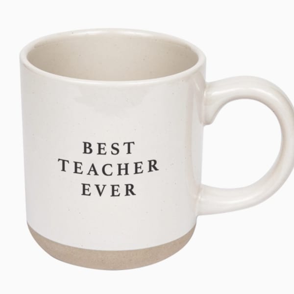 Best Teacher Ever Stoneware Coffee Mug