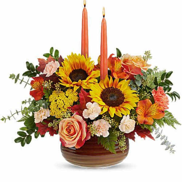 Teleflora's Fall's Harvest Centerpiece