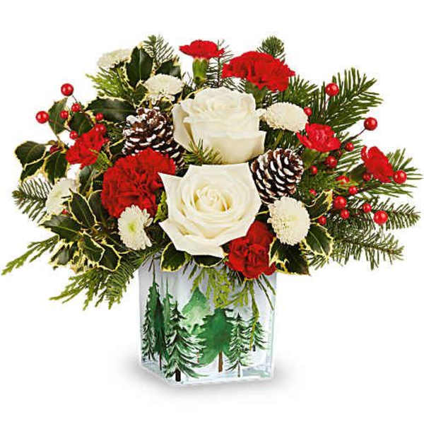 Teleflora's Evergreen Glow Bouquet
