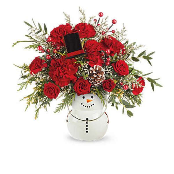 Teleflora's Send A Hug Frosty Glow Bouquet