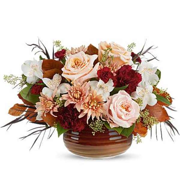 Teleflora's Sunset Stone Centerpiece