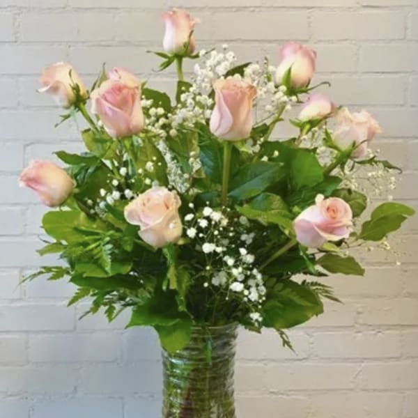 Pink Rose Dozen