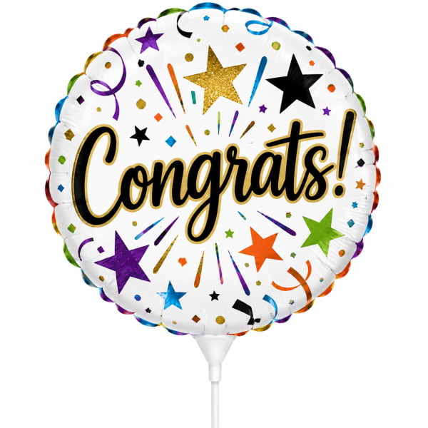 Congrats Balloon on a Stick