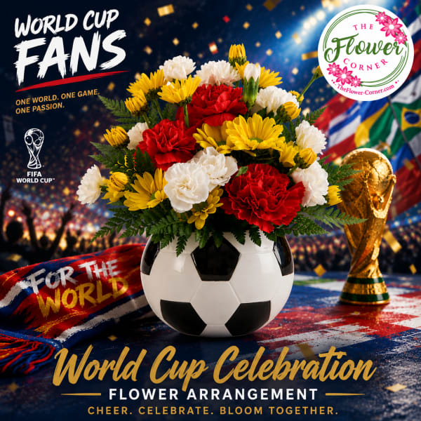 World Cup Celebration Flower Arrangement