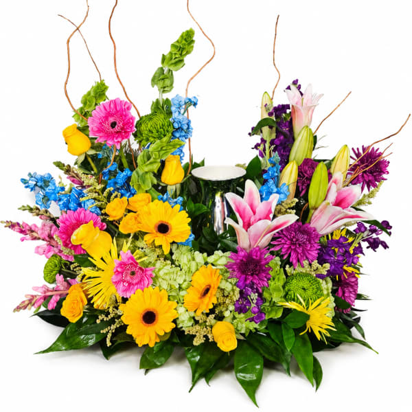 Bright Heavenly Garden Urn Arrangement