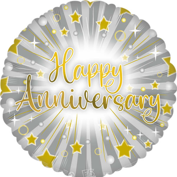 Happy Anniversary Mylar 18" balloon