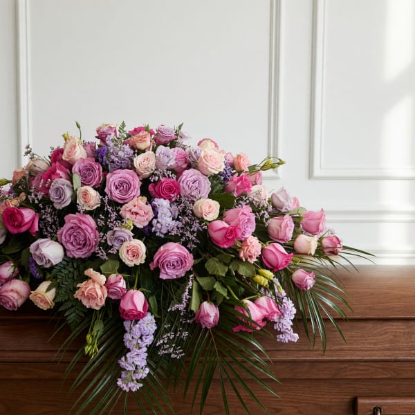 Garden of Grace™ Pink & Lavender Casket Spray