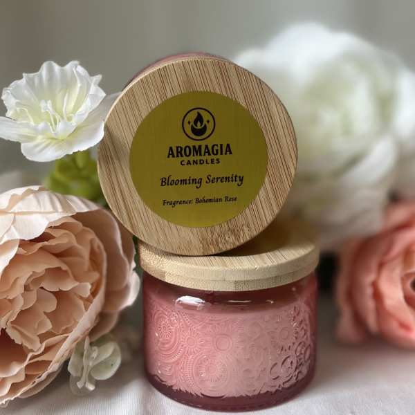 Bohemian Rose Candle