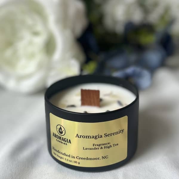 Lavander and High Tea Woodwick Candle