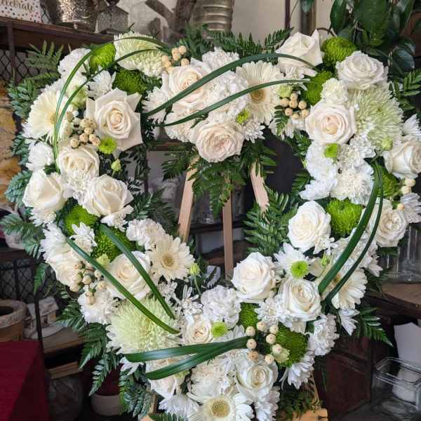 White and Green Heart