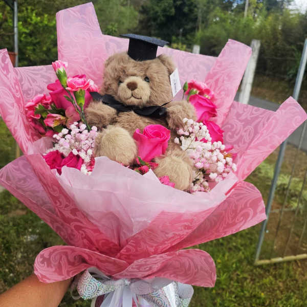 Pink Pride Graduation Bouquet