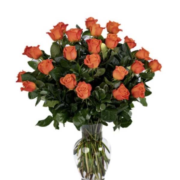 18 Orange Roses