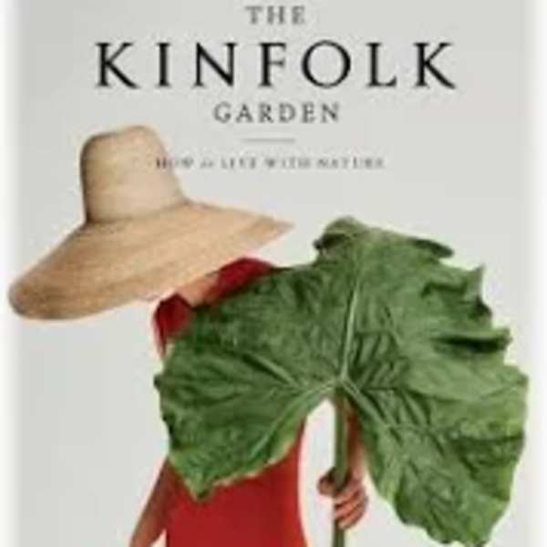 Book cover with a woman in a red dress and a large green leaf hat